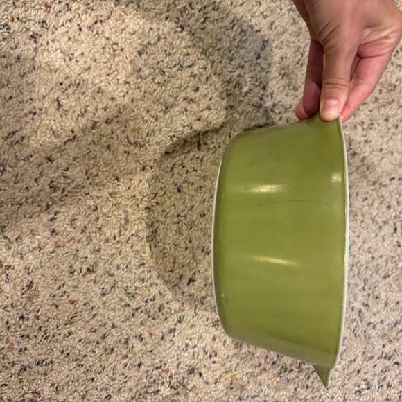 Pyrex Vintage avocado green casserole dish with lid - Picture 5 of 6